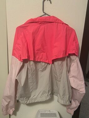 Nike Women's Pink Colorblock Wind Bomber Jacket